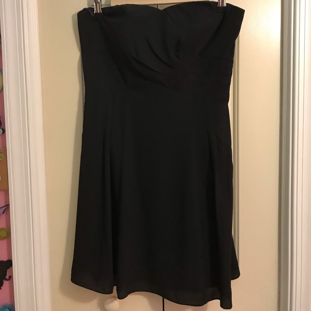 Express Black Strapless Dress Size 8 NWT
